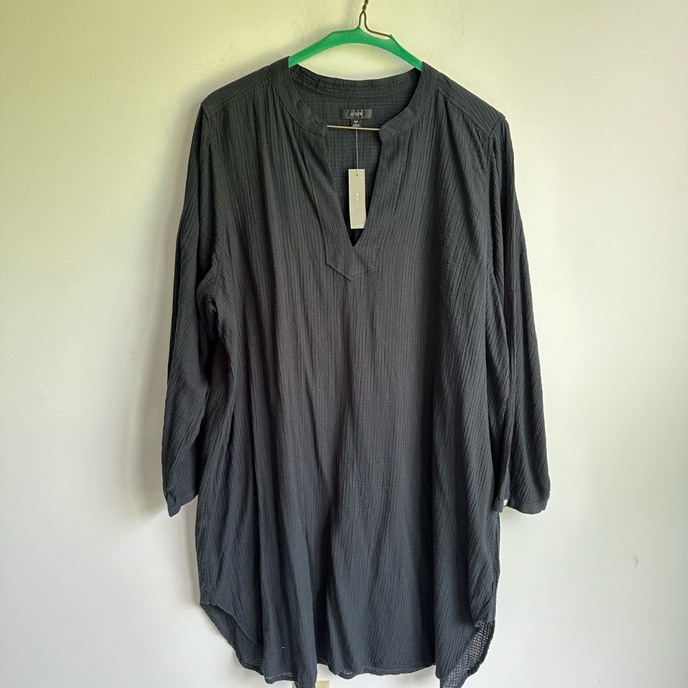 J Crew cotton gauze swim coverup